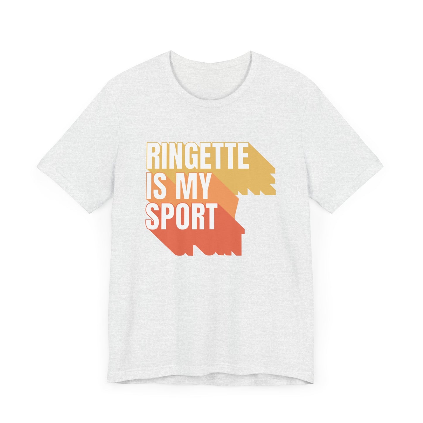 Ringette is my sport graphic ash adult t-shirt