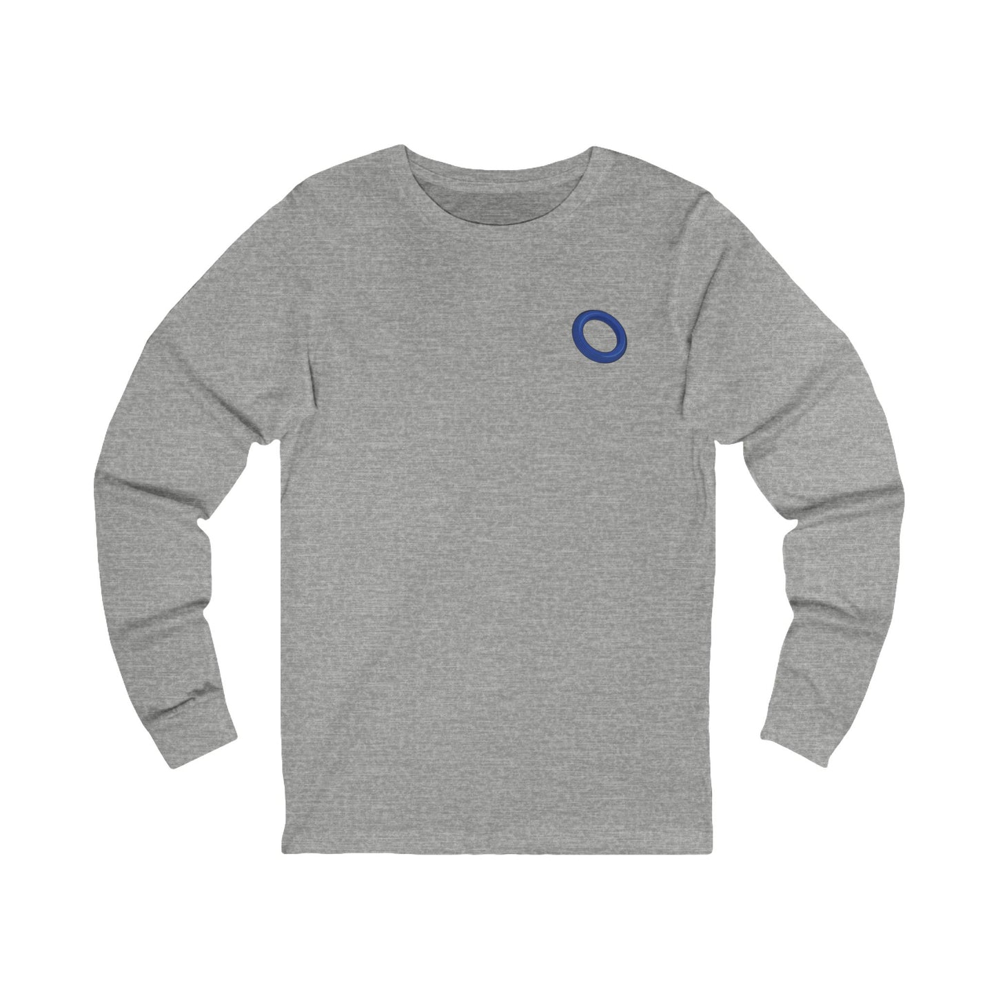 ringette at the core graphic grey adult long sleeve