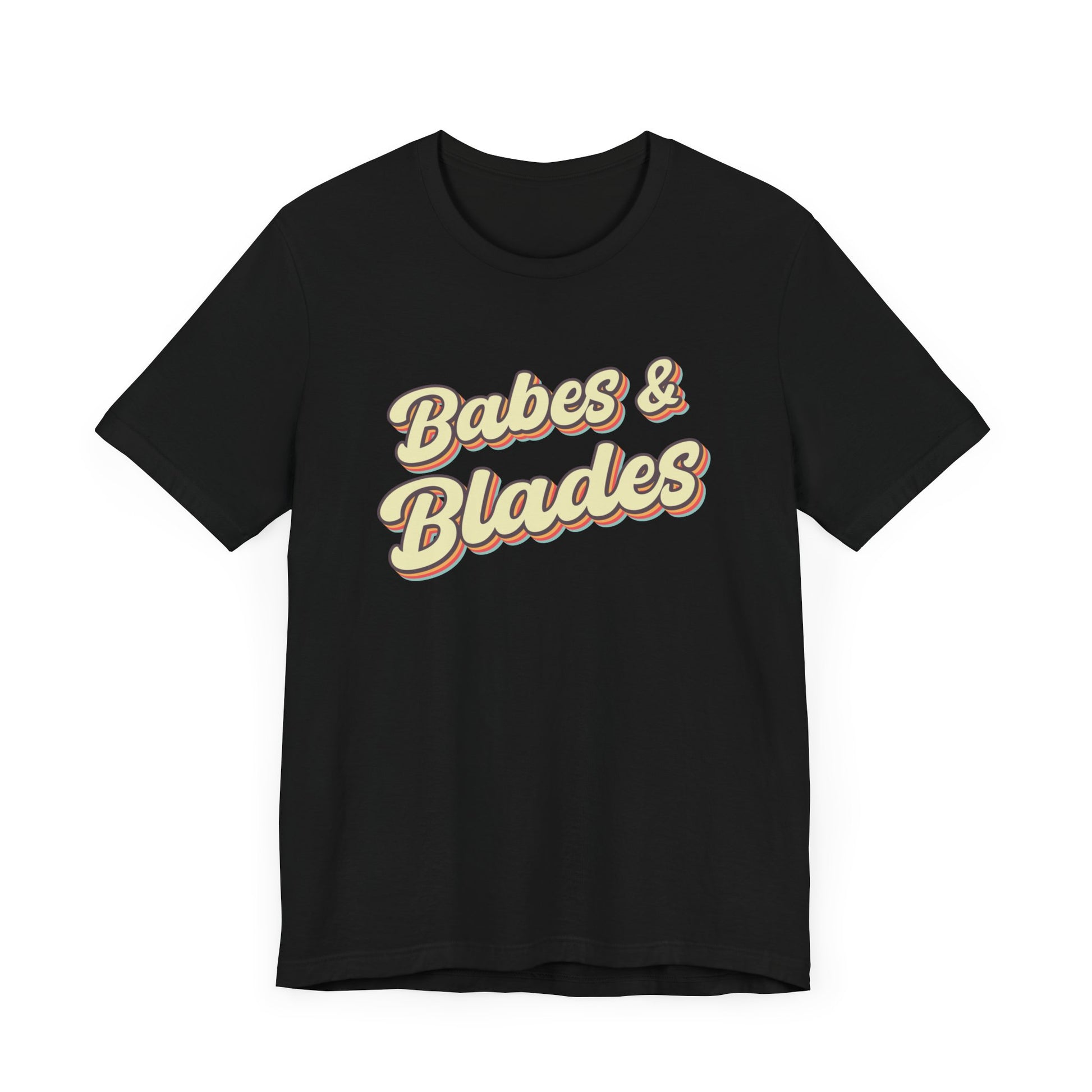 Babes & Blades graphic black t-shirt