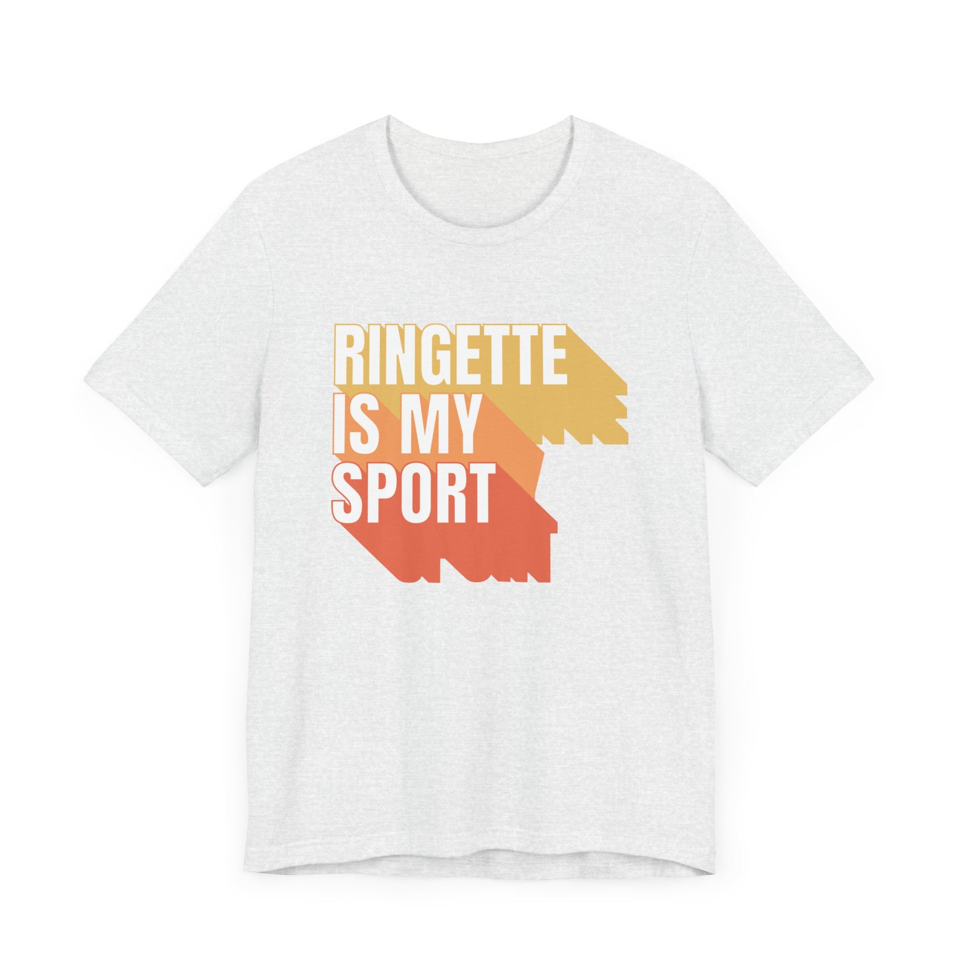 Ringette is my sport graphic ash adult t-shirt