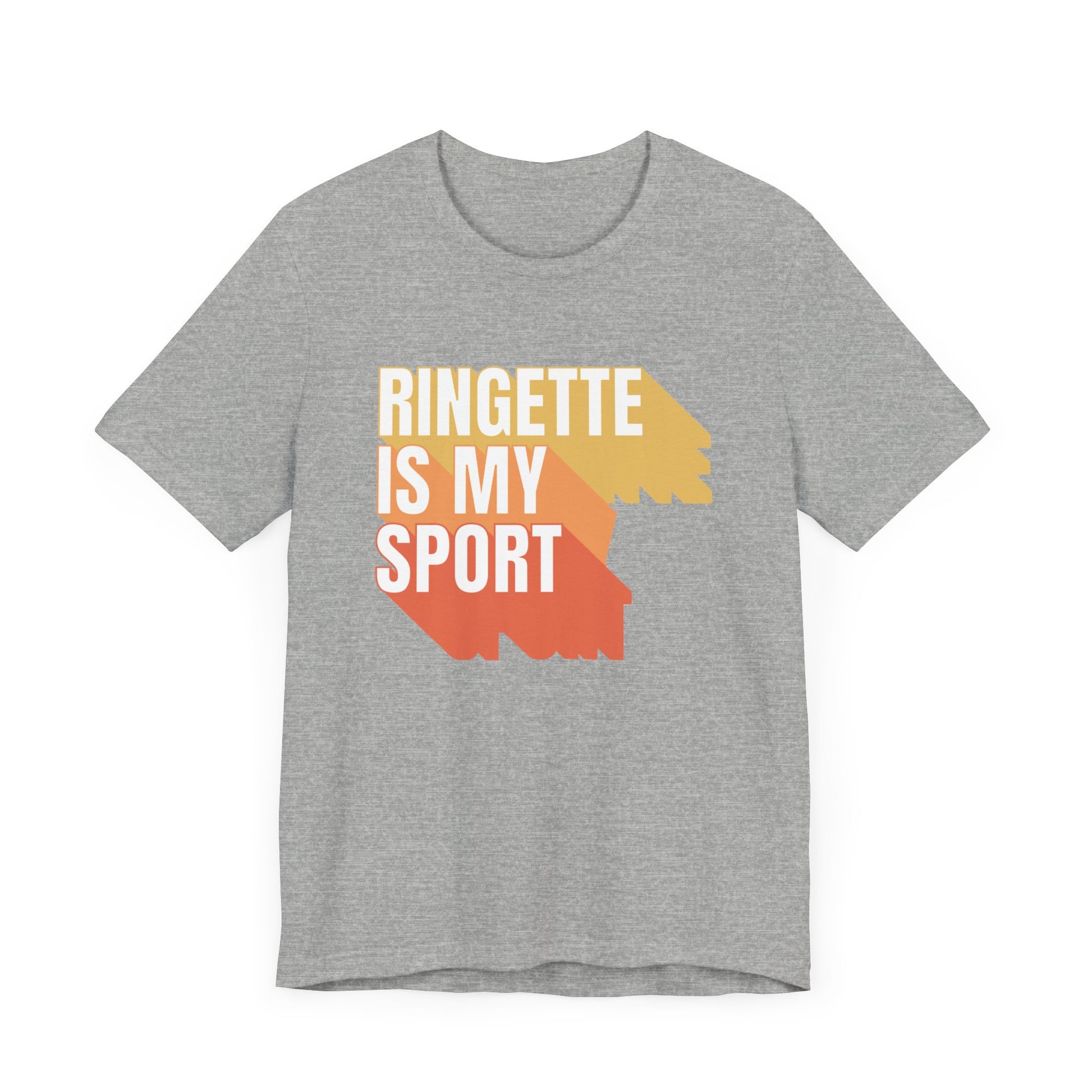 Ringette is my sport graphic grey adult t-shirt