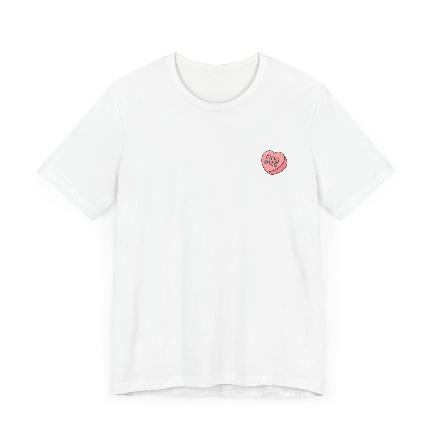 i heart ringette front graphic white adult t-shirt