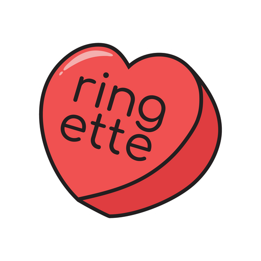 I Heart Ringette Solo Sticker